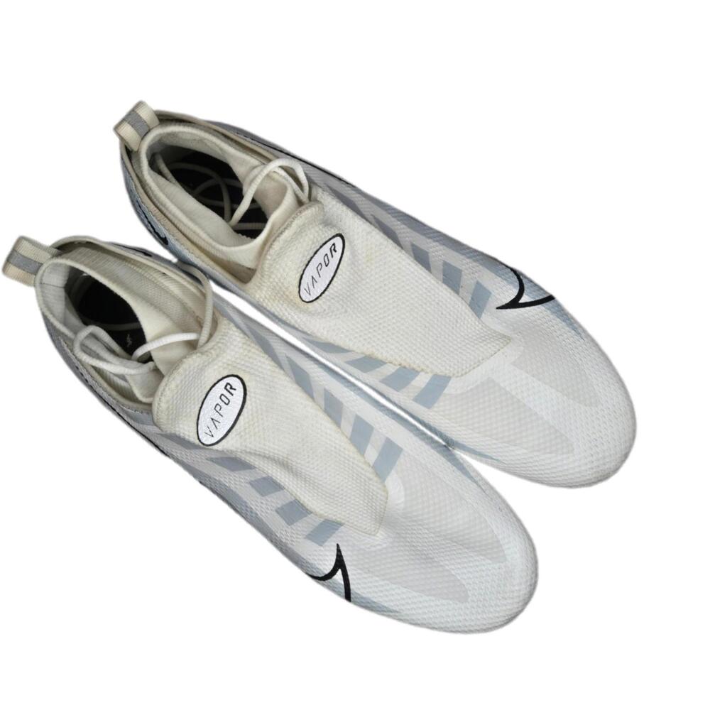 Nike Vapor Edge Pro 360 White Silver Football Cleats Men’s Sz 13 (DQ3670 102)